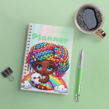 Garota Chibi Cute Rainbow "My Personal Planner"