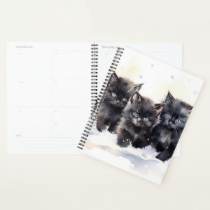 Agenda Gatinhos Pretos Cachos