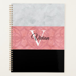 Agenda Gatique Cor De Água, Rosa, E Cinzas, De Cor Rosa, 