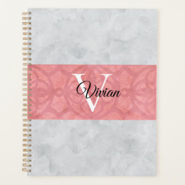 Agenda Gatique Cor De Água, Rosa, E Cinzas, De Cor Rosa, 