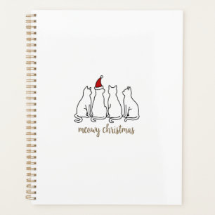 Agenda Gatito Natal Felino Gato Fofo Meowy Presépio Gatos