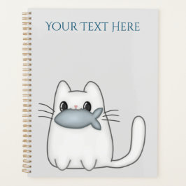 Agenda Gato bonito com o prêmio Peixe