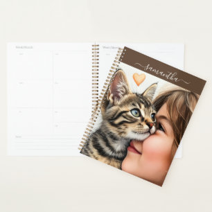 Agenda Gato branco majestoso