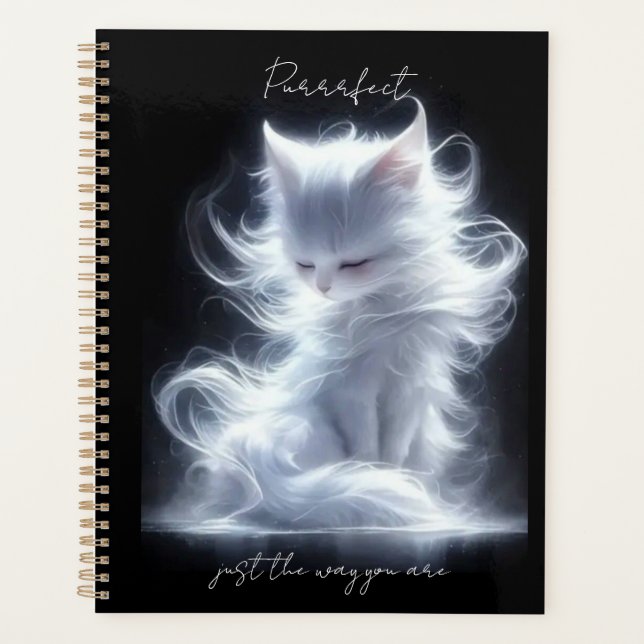 Agenda Gato branco Purrfect (Frente)