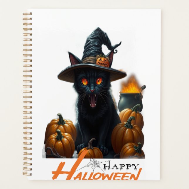 Agenda Gato de Halloween  (Frente)