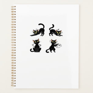 Agenda Gato de Halloween Felino Assustador e Elegante Ins