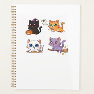 Agenda Gato de Halloween Gato Espantoso e Elegante Inspir
