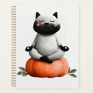 Agenda Gato de Halloween na Design de Pumpkin