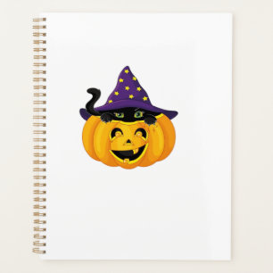 Agenda Gato de Halloween no Abóbora � Adesivo de Gatinho