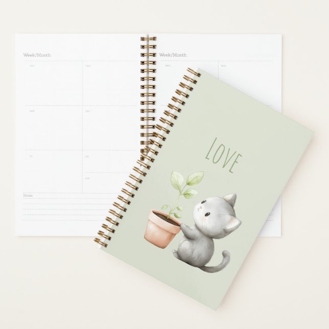 Agenda Gato de Jardim com Amor às Plantas (Exibição)