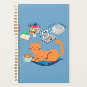 Agenda Gato do Escritor de Procrastinação