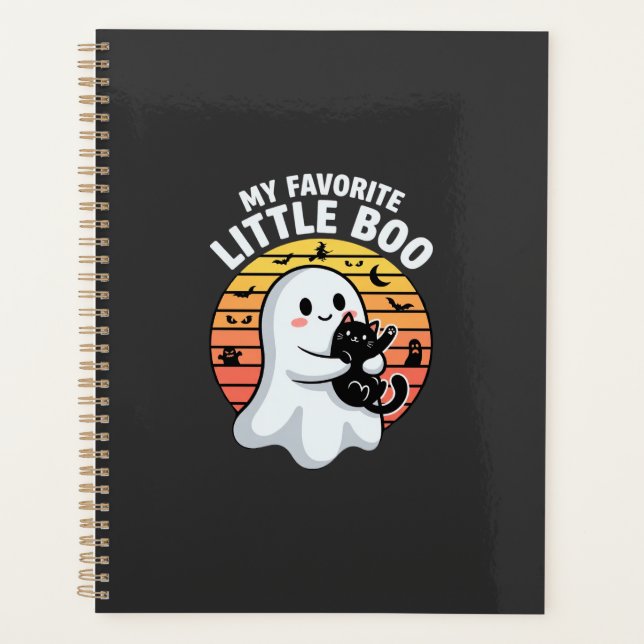 Agenda Gato Fantasminha do Halloween (Frente)