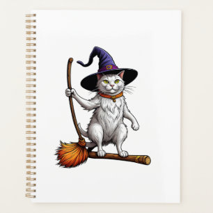 Agenda Gato Feiticeiro Halloween Bruxa Mística Amantes de