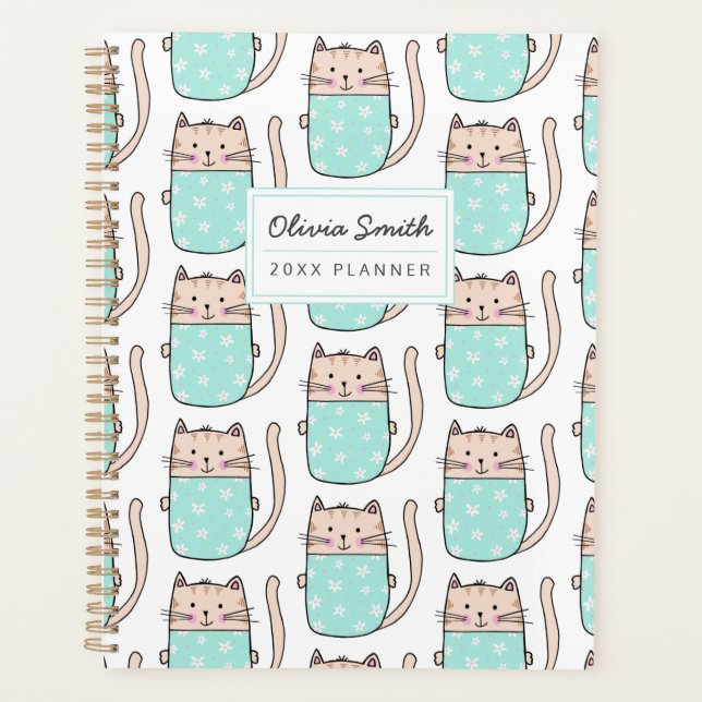 Agenda Gato Fofo Personalizado (Frente)