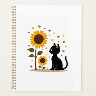 Agenda Gato Girassol Árvore de Natal Girassol Gato Amante