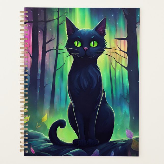 Agenda Gato Místico da Aurora Boreal (Frente)