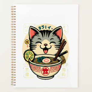 Agenda Gato Noodle Anime Japonês ga Kawaii Cat