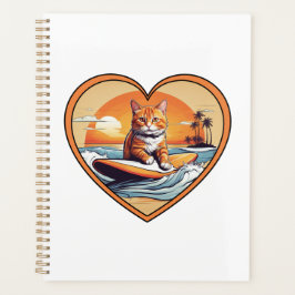 Agenda Gato Persa Laranja Surfando