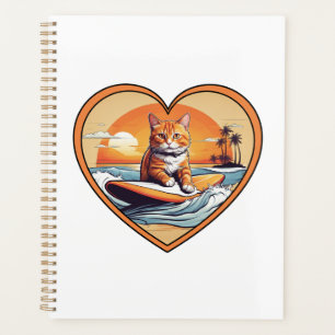 Agenda Gato Persa Laranja Surfando