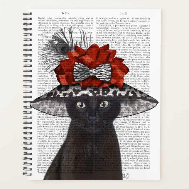 Agenda Gato Preto com Chapéu Fabuloso (Frente)