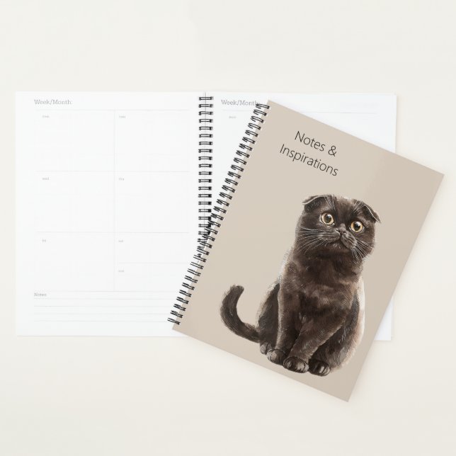 Agenda Gato Preto de Creme   (Exibição)
