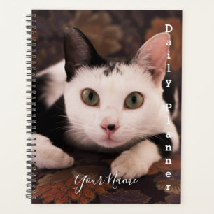 Agenda Gato Preto e Branco - Planificador Diário- HAMbWG