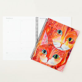 Agenda Gatos abstrato