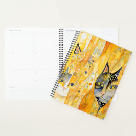 Agenda Gatos abstrato