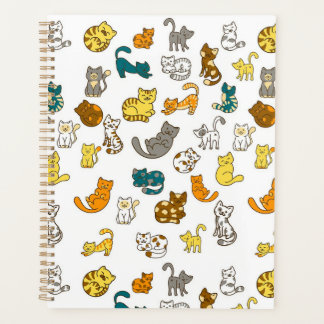 Agenda Gatos Divertidos e Extravagantes com Pontos e List