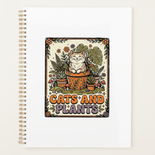 Agenda Gatos E Plantas Casa De Campo Vintage De Gatos Pla