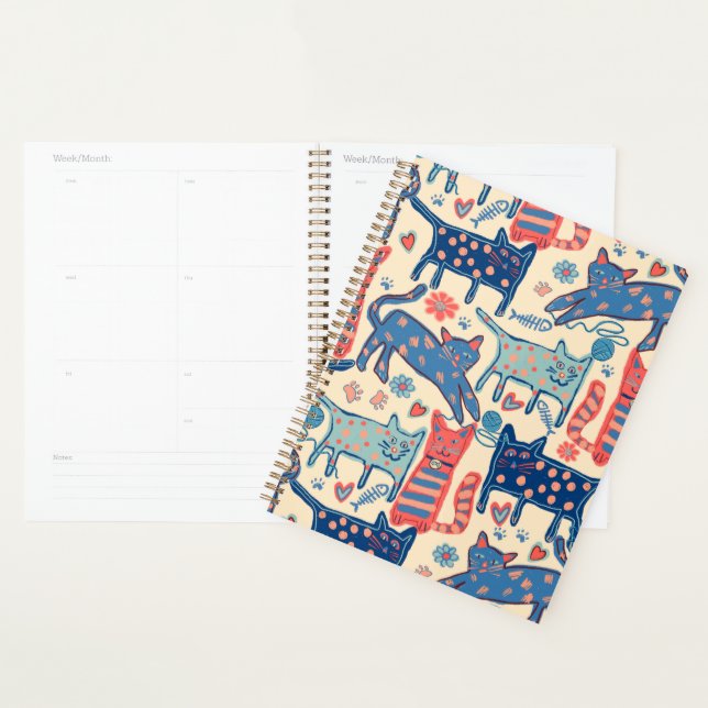 Agenda Gatos retrô  (Exibição)