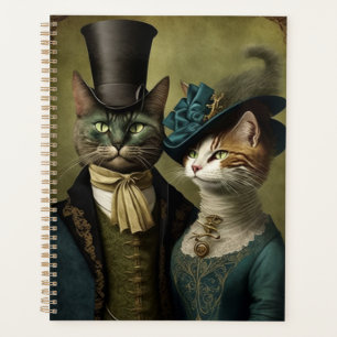 Agenda Gatos sofisticados em Whimsical Rico Vestido