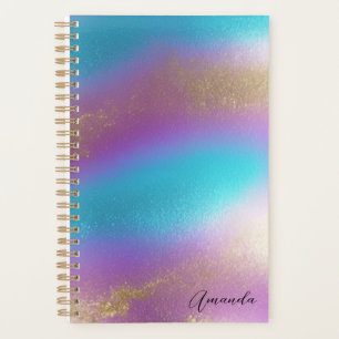 Agenda Gelado Arco-Íris Iridescente