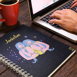 Agenda Gemini Horoscope l Galaxy Sky Star Calendário