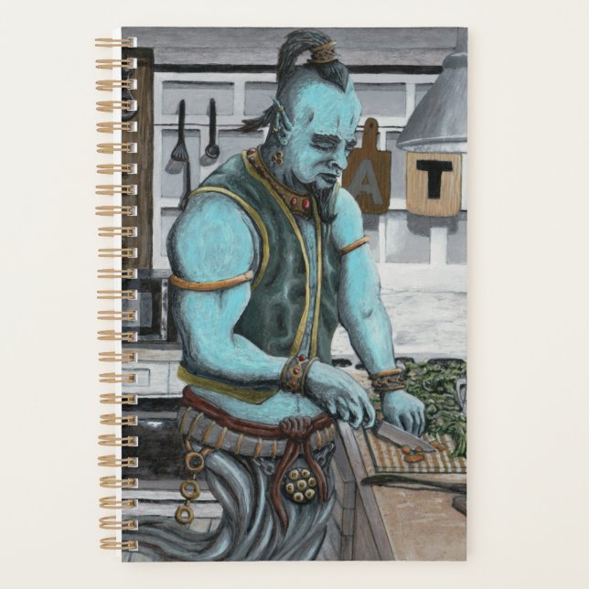 Agenda Gene Cozinhar Kitchen Magic Fantasy Art Planner (Frente)