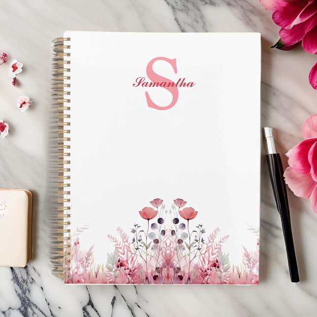 Agenda Gente Floral Corta Personalizada (Criador carregado)