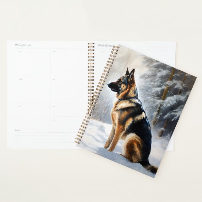 Agenda German shepherd Deixar nevar no Natal (Exibição)