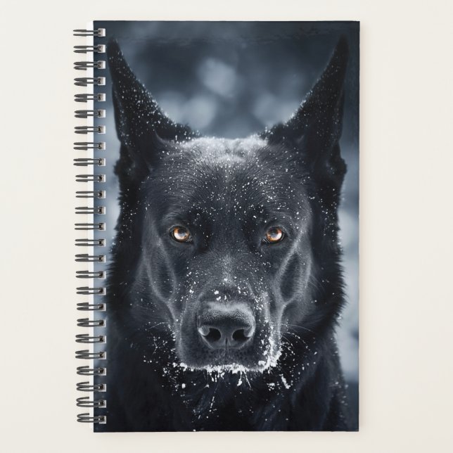 Agenda German shepherd Preto (Frente)