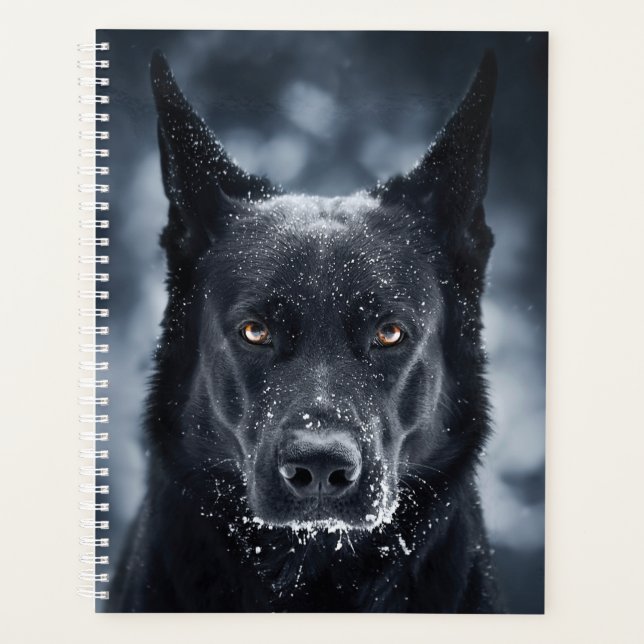 Agenda German shepherd Preto (Frente)