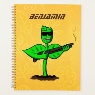Agenda Germinador cyborg planta engraçada desenho animado