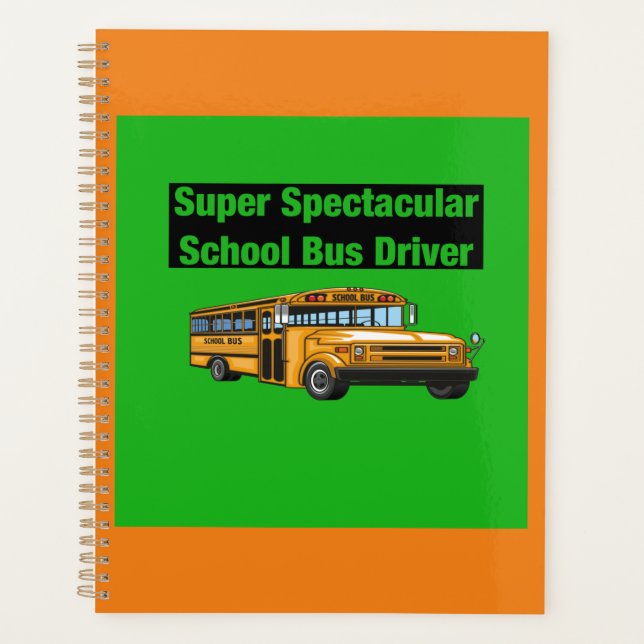 Agenda Gift Planner para Drivers de Barramento Escolar (Frente)