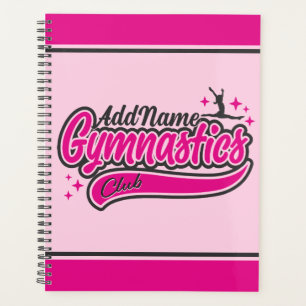 Agenda Ginástica de Divisão de Gymnast de NOME Personaliz
