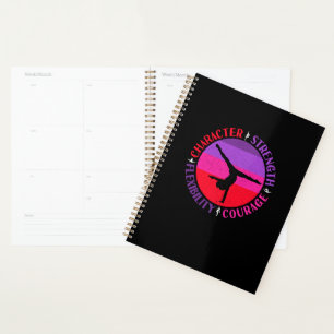 Agenda Ginástica Feminina Força de Caráter Coragem