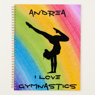 Agenda Ginástica Manipula Arco-Íris Desenho Funky