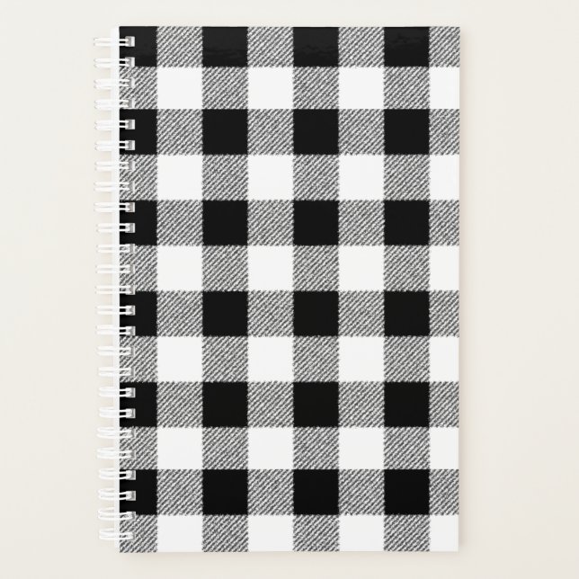 Agenda Gingham Check Black (Frente)