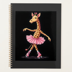Agenda Girafa De Patins Em Tutu Rosa E Camiseta