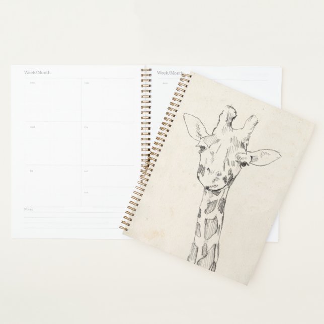 Agenda Giraffe Portrait | Esboço (Exibição)