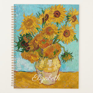 Agenda Girasóis de Van Gogh Flores Amarelas Floral