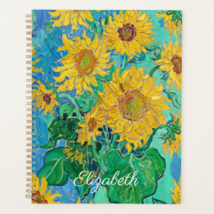 Agenda Girasóis de Van Gogh Flores Amarelas Floral