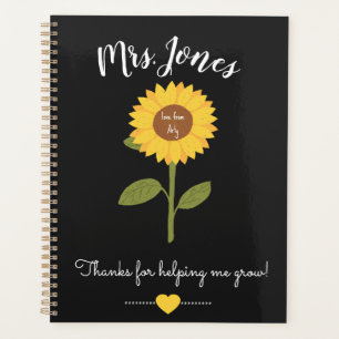 Agenda Girassol amarelo me ajudando a crescer